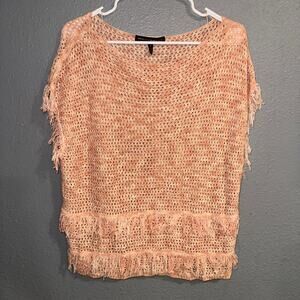 Black House White Market Pink Peach Sparkly Shirt